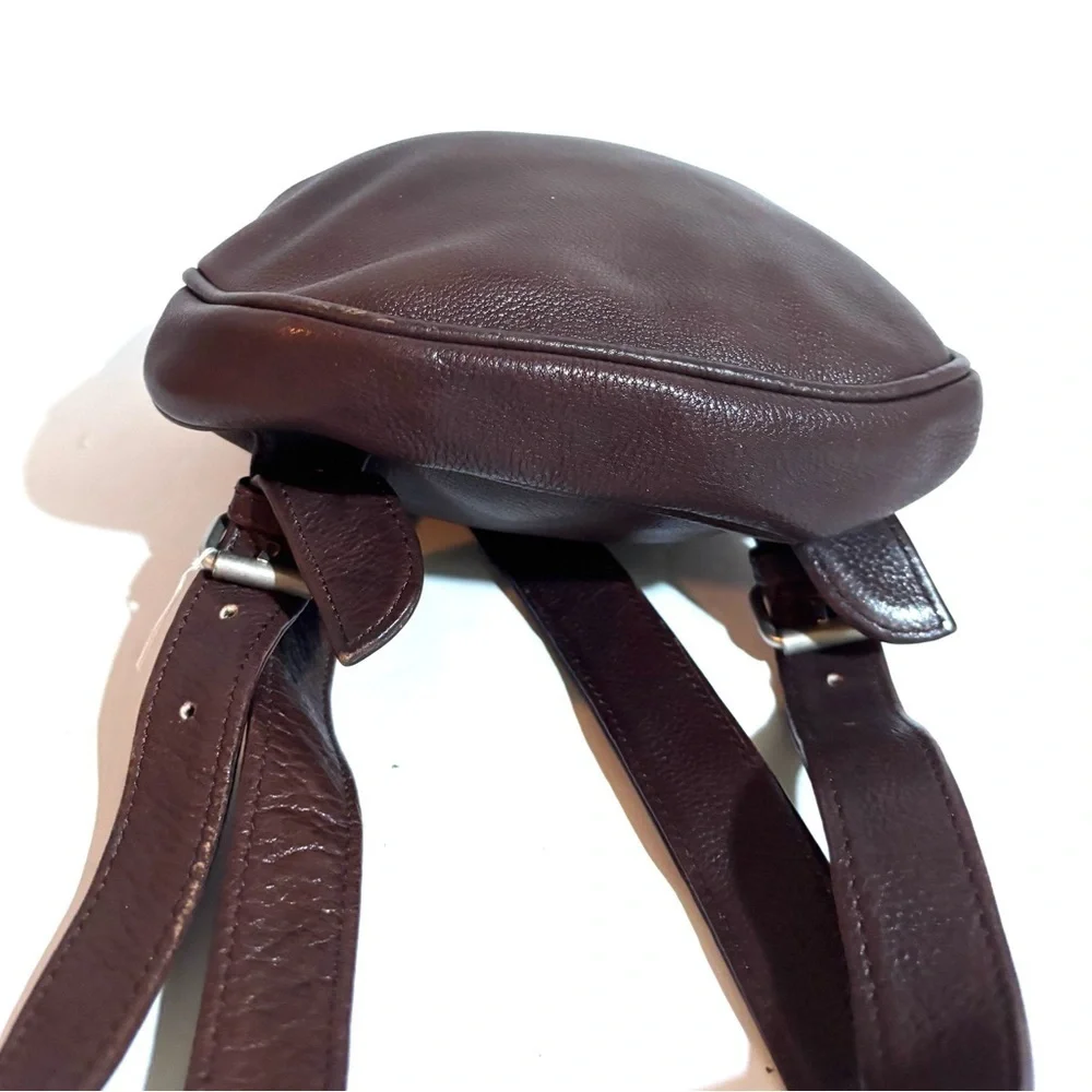 Tannery West Chic Brown Leather Women's Backpack - Picture 3 of 5